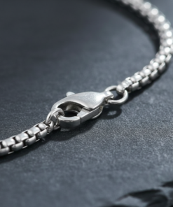 Alternative view of Divine Mahadev Black Shivling Pendant with Box Chain