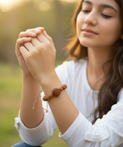 Alternative view of Authentic 5-Face (Panch Mukhi) Rudraksha Bracelet for Men & Women