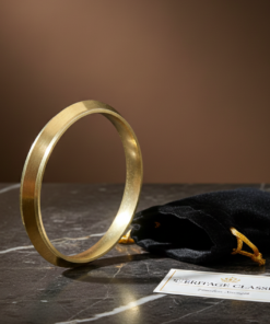 Alternative view of Authentic Gold-Plated Brass Men’s Kada