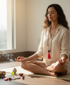 Alternative view of Sacred Vaijayanti Mala (108+1 Beads) – The Garland of Victory