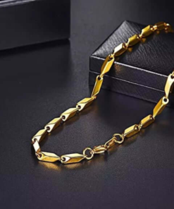 Alternative view of Classic Dailywear Mens Gold Plated Rice Chain