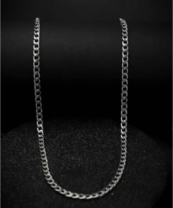 Alternative view of Premium Duo Silver Curb and Gold Wheat Chain Set