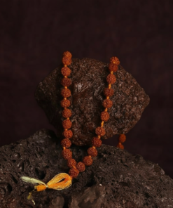 108-Bead Panchmukhi 5 face Rudraksha japa Mala 6.5 mm