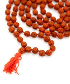 108-Bead Panchmukhi 5 face Rudraksha japa Mala 7mm