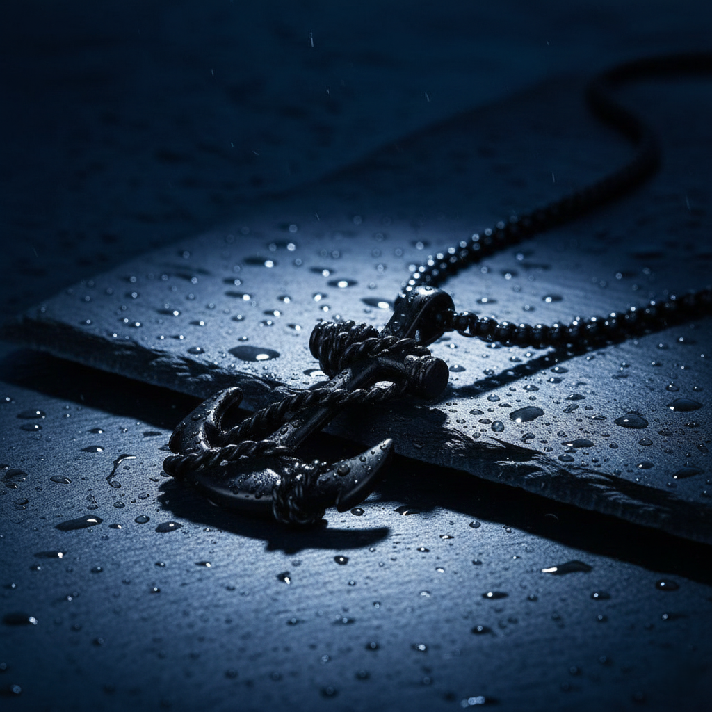 Dailywear Mens Pendant Chain Black Stainless Steel - Image 3