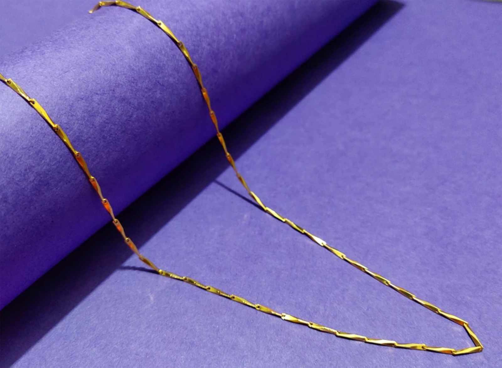 Classic Dailywear Gold Plated Rice Chain For Girls - Image 8