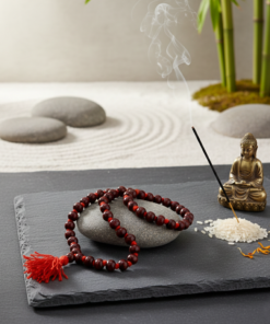 Alternative view of Sacred 108-Bead Authentic Red Sandalwood (Lal Chandan) Japa Mala