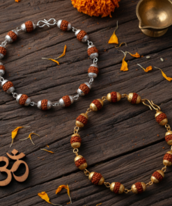 2 Authentic 5 face Rudraksha Unisex Bracelet