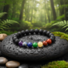 7 Chakra Lava Stone Bracelet For Men & Women