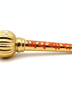 Divine Golden Hanuman Gada – Spiritual Decor  Home Temple & Office