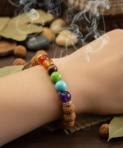 7 Chakra Stone Rudraksha Bracelet For Men & Women
