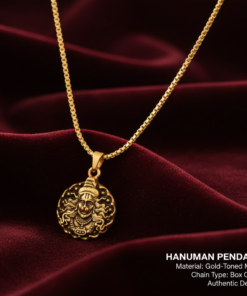 Lord Hanuman Necklace – Gold Plated Antique Finish