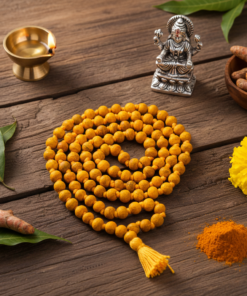 Sacred 108-Bead Haldi (Turmeric) Japa Mala