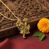 Sankat Mochan Gold-Tone Necklace A Symbol of Strength and Devotion