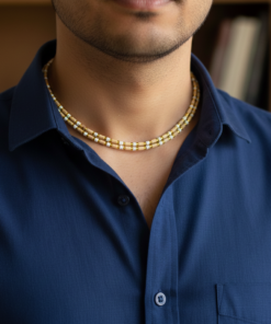 Alternative view of Dual-Round Vrindavan Tulsi Kanthi Mala