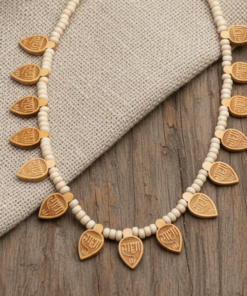 Alternative view of Authentic 16-Leaf Radha Tulsi Mala