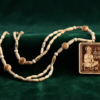 Shri Baleshwar Dham Tulsi Mala – Hanuman Ji Jai Sita Ram Divine Pendant