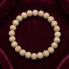 Authentic Tulsi Wood Bead Bracelet – Handmade Sacred Wooden Stretch Bracelet for Men & Women