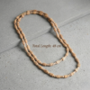 Divine Holy Basil Tulsi Mala – 2 Round Authentic Wooden Bead Necklace for Meditation