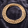 Divine Holy Basil Tulsi Mala – 3 Round Authentic Wooden Bead Necklace for Meditation