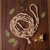 Handcrafted 2 Round Tulsi Kanthi Mala Authentic Double Layer Holy Basil Wood Necklace