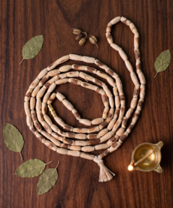 Handcrafted 2 Round Tulsi Kanthi Mala Authentic Double Layer Holy Basil Wood Necklace